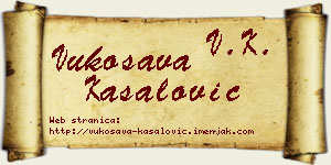 Vukosava Kasalović vizit kartica